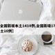 【全国新增本土1410例,全国新增17例本土10例】